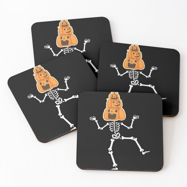 Item preview, Dancing Skeletons Dance Challenge Halloween Scary Skeleton with Pumpkin head | Rocker Skeleton Hand Rock On Costume Funny Halloween designed and sold by FitBeast.