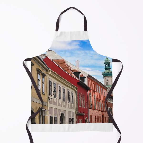 Item preview, Colorful old buildings and Firewatch tower in Sopron Hungary designed and sold by goceris.