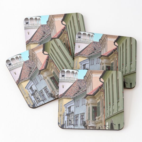 Item preview, old buildings and Firewatch tower in Sopron Hungary designed and sold by goceris.