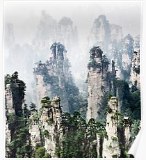 Schwebende Berge Zhangjiajie National Forest Park Kunst Fotodruck Poster
