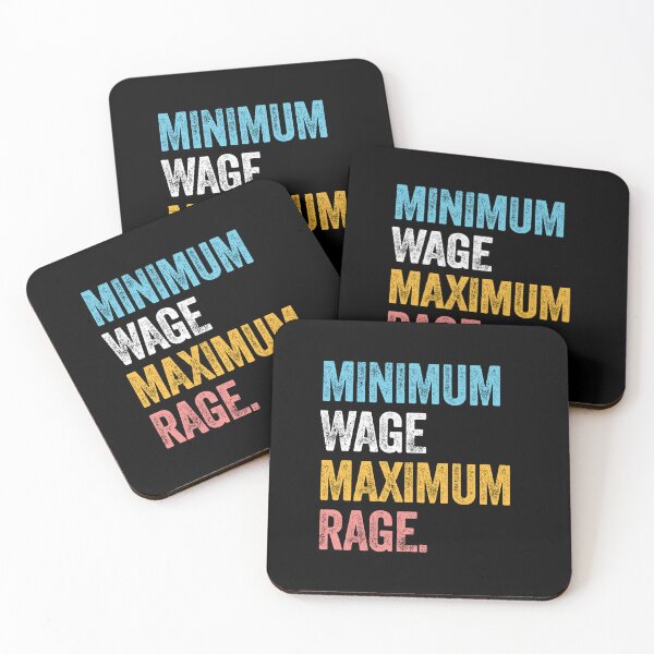 Item preview, MINIMUM WAGE MAXIMUM RAGE quiet quitting office corporate minimum wage designed and sold by w1ckerman.