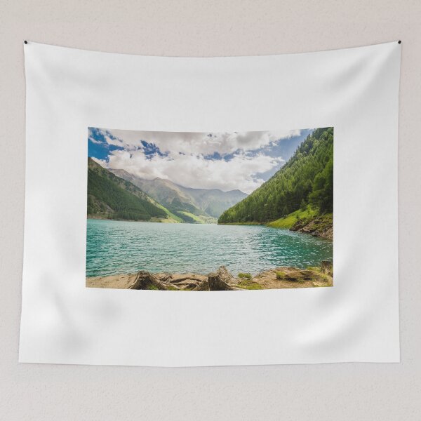 Item preview, Landscape with lake and small beach lawn of the Trentino Alto Adige designed and sold by tartaruga1988.