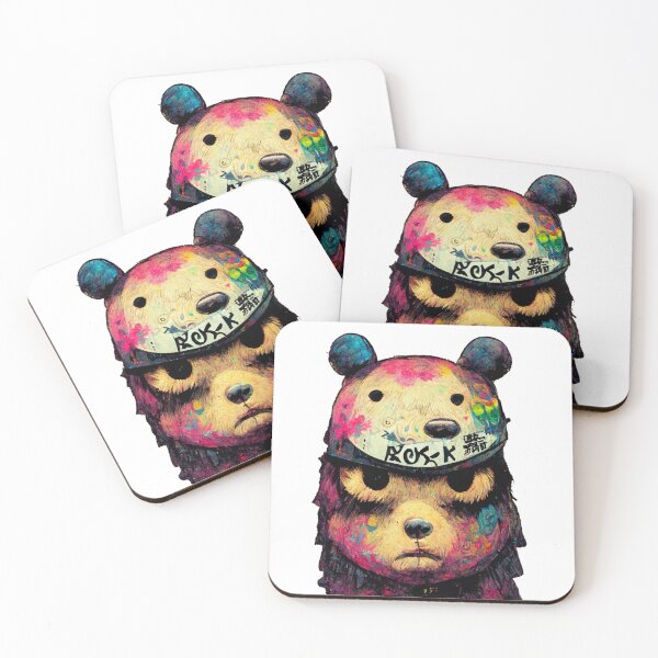 Item preview, bored bear street art color designed and sold by keyd-studio.