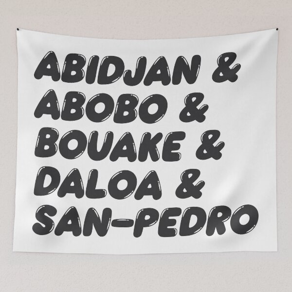 Item preview, Cote D'Ivoire Ivory Coast Cities, Abidjan, Abobo, Bouake, Daloa & San Pedro designed and sold by TonySpencer.
