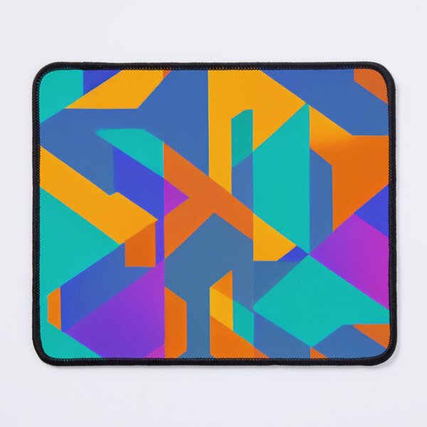 Item preview, Abstract Isometric Pattern In Bright Green, Orange and Blue Colors designed and sold by Evolvity.