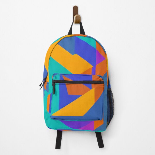 Item preview, Abstract Isometric Pattern In Bright Green, Orange and Blue Colors designed and sold by Evolvity.