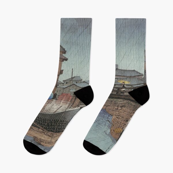 Item preview, Shinagawa by Kawase Hasui designed and sold by Takeda-art.