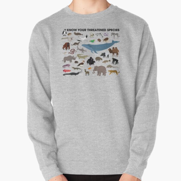 Know Your Threatened Species Pullover Sweatshirt