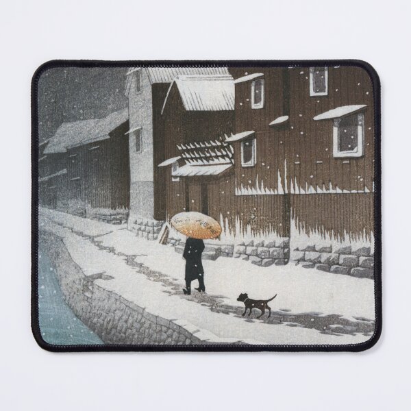 Item preview, Snow at Shinkawabata by Kawase Hasui designed and sold by Takeda-art.