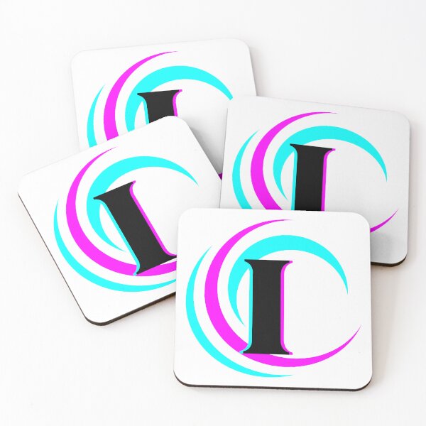 Item preview, Blue Pink Swirl Monogram I designed and sold by Coffee Lifestyle.