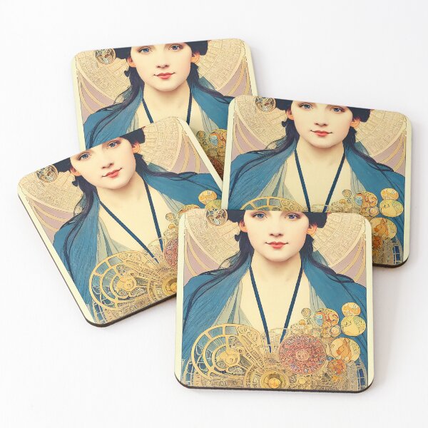 Item preview, Goddess of Analytical Instruments Art Nouveau Style Abstract designed and sold by ARTIFLAVE.