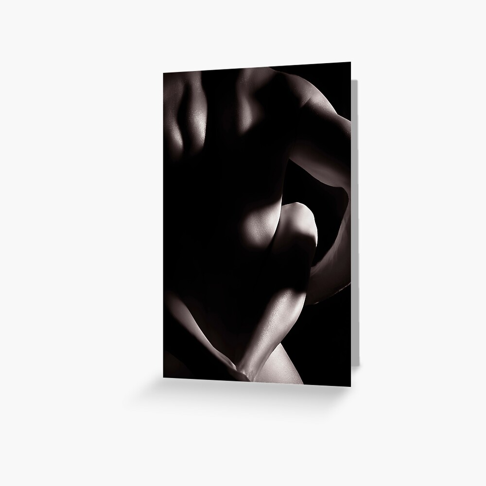 Couple making love sensual abstract black and white concept art print