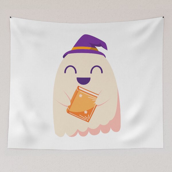 Item preview, funny halloween 2022 cute ghost book reading teacher school  designed and sold by ibrahimstory.