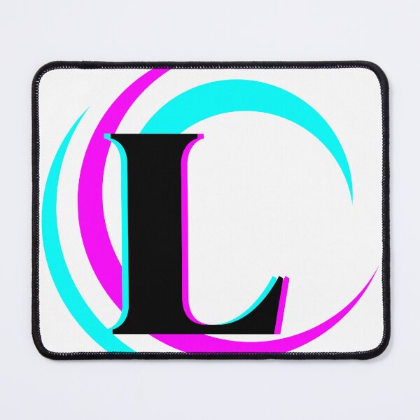 Item preview, Blue Pink Swirl Monogram L designed and sold by Coffee Lifestyle.