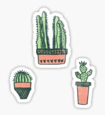 Cute 3 Individual Cacti Sticker