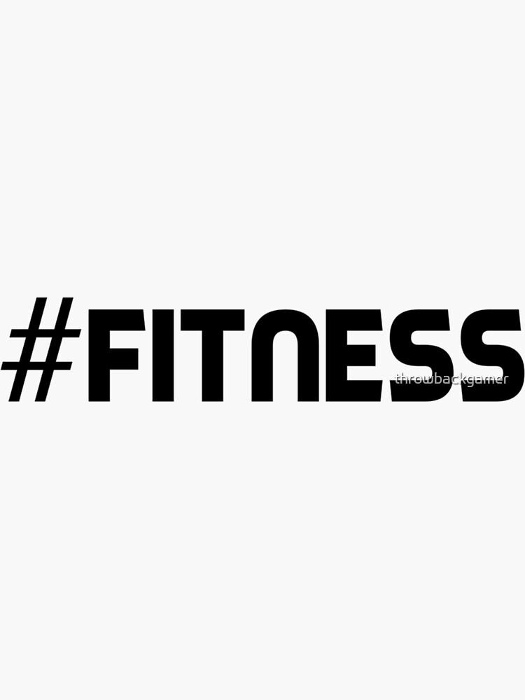 #Fitness Hashtag Fitness Fit Gym Healthy Gift Idea | Sticker