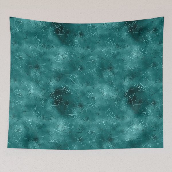 Item preview, Teal Geometric Background  designed and sold by TrendyGlitter.