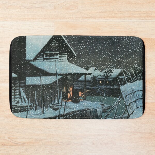 Item preview, Snow Night at Urayasu by Kawase Hasui designed and sold by Takeda-art.