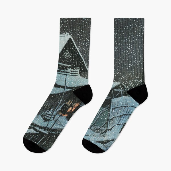 Item preview, Snow Night at Urayasu by Kawase Hasui designed and sold by Takeda-art.