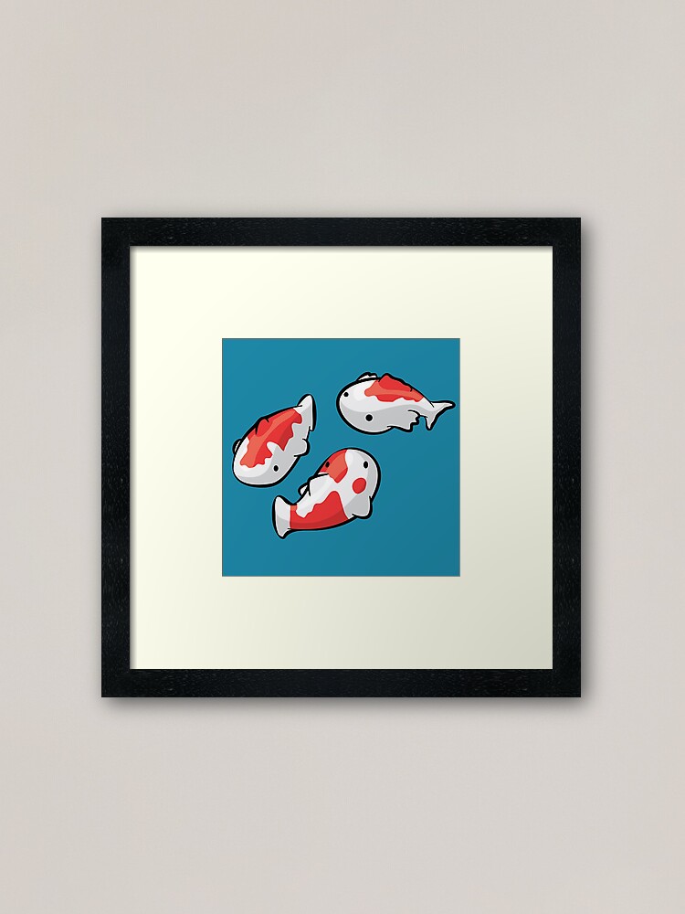 "Cute Koi Fish" Framed Art Print by Koiroy Redbubble