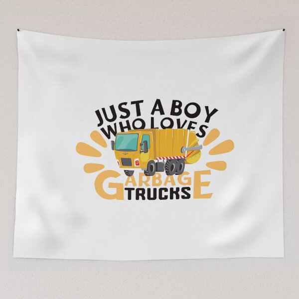 Item preview, Just a boy who loves garbage trucks | Colorful garbage trucks designed and sold by Happiness-pills.