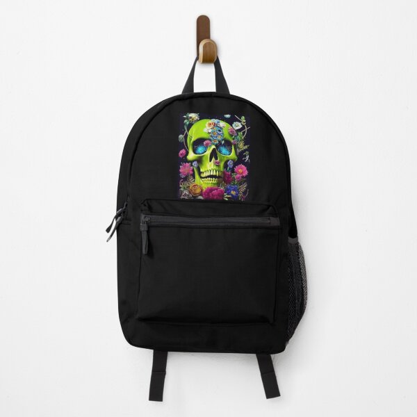 Item preview, Skull With Flowers American Gothic – Cute Floral Skull designed and sold by MadeByRobots.