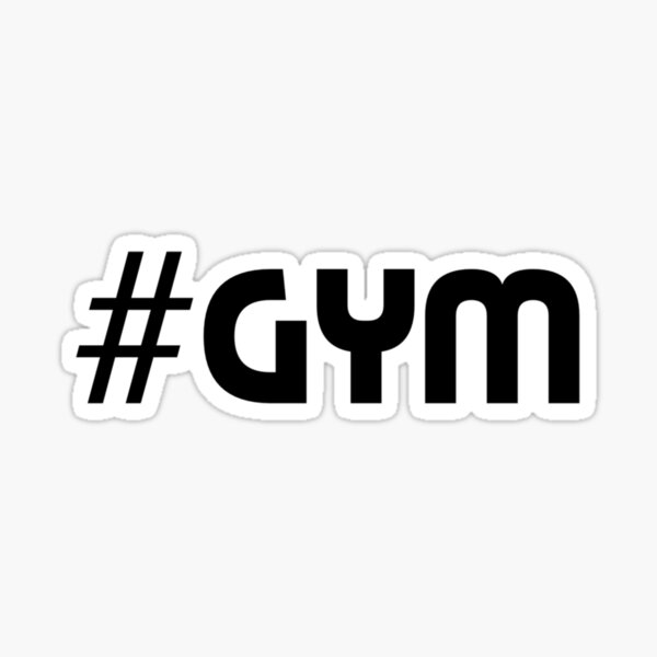 #Fitness Hashtag Fitness Fit Gym Healthy Gift Idea | Sticker