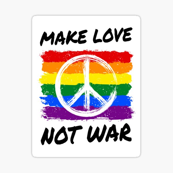 Make Love Not War Sticker