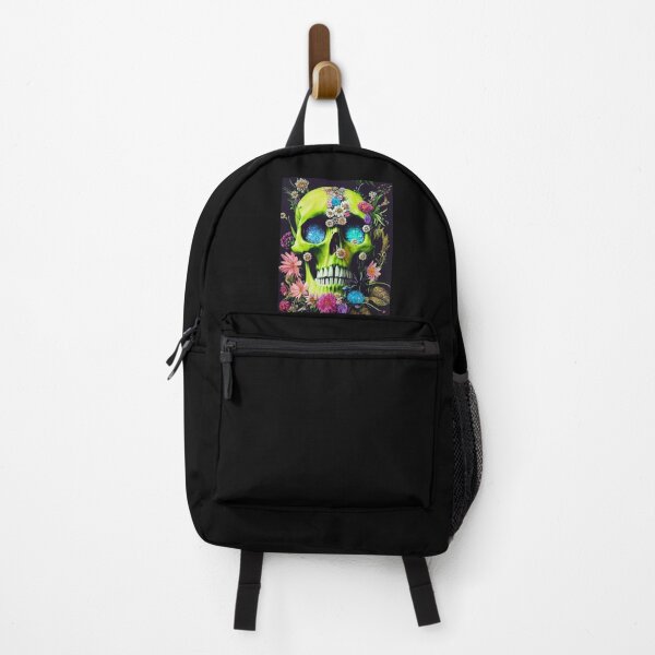 Item preview, Skull With Flowers American Gothic – Cute Floral Skull designed and sold by MadeByRobots.