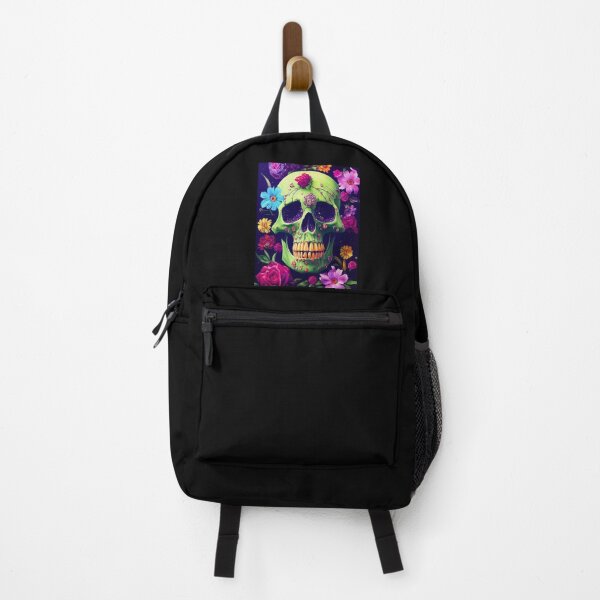 Item preview, Skull With Flowers American Gothic – Cute Floral Skull designed and sold by MadeByRobots.