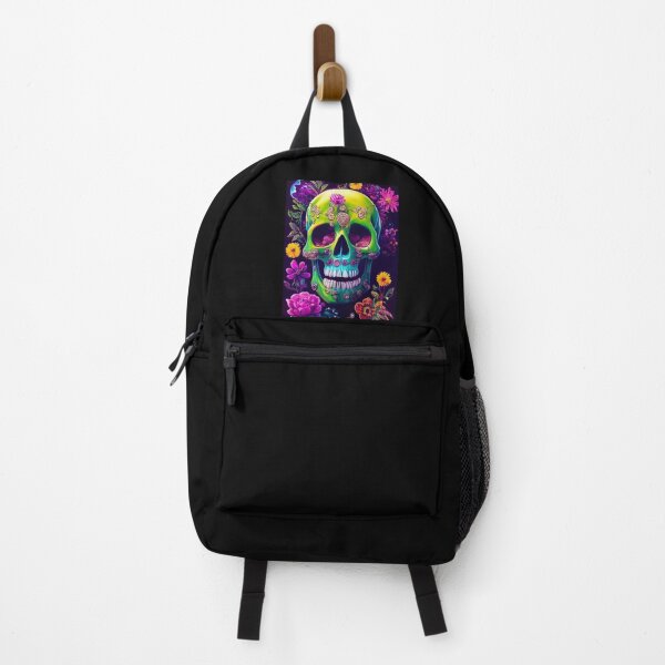 Item preview, Skull With Flowers American Gothic – Cute Floral Skull designed and sold by MadeByRobots.