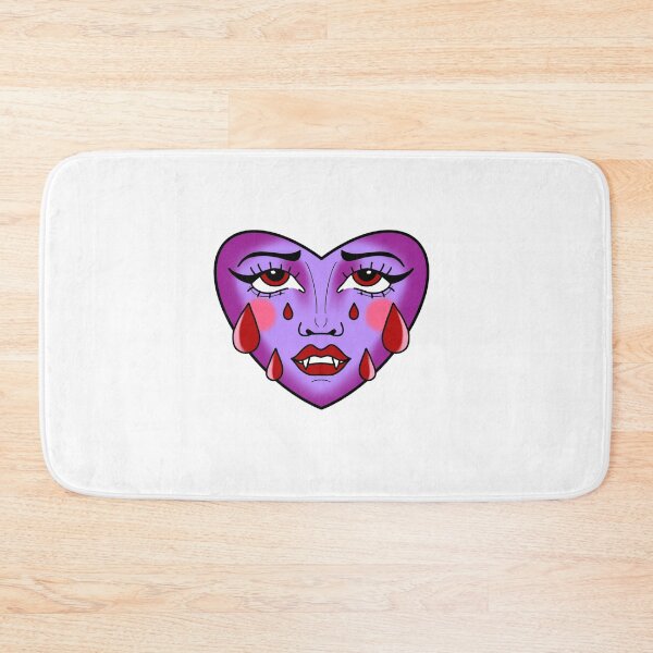 Item preview, Beautiful Vampire Face Crying Heart Purple and Red Blood cute gift designed and sold by AnanasArt.