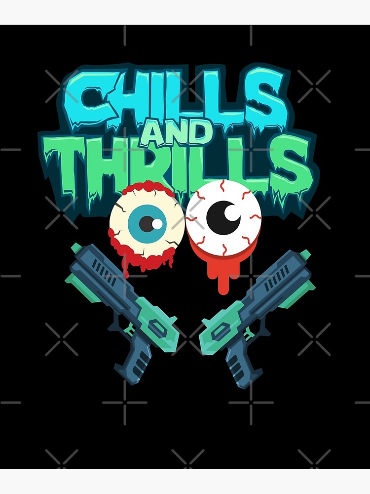 "Chills And Thrills Halloween Night" Poster for Sale by Wehavefun  Redbubble