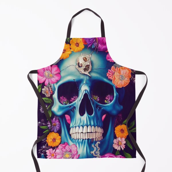 Item preview, Skull With Flowers American Gothic – Cute Floral Skull designed and sold by MadeByRobots.