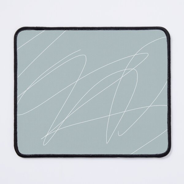 Item preview, Pastel soft pale grey blue with white scribbles original art designed and sold by HTPOP.