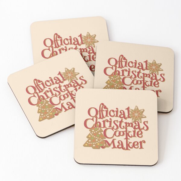 Item preview, Official Christmas Cookie Maker, Fun Slogan For All Bakers, Red Font designed and sold by TrulyEpoque.