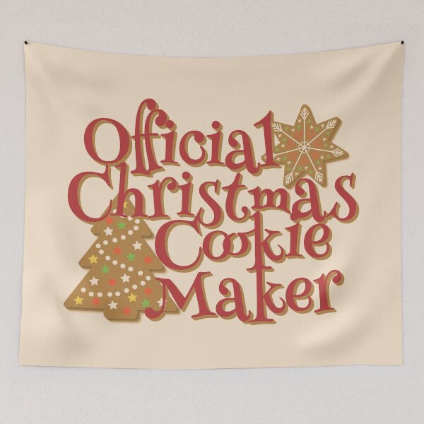 Item preview, Official Christmas Cookie Maker, Fun Slogan For All Bakers, Red Font designed and sold by TrulyEpoque.