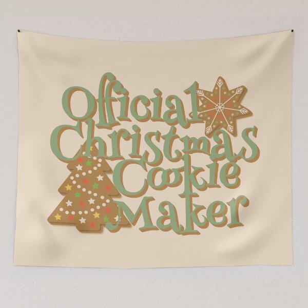 Item preview, Official Christmas Cookie Maker, Fun Slogan For All Bakers, Green Font designed and sold by TrulyEpoque.