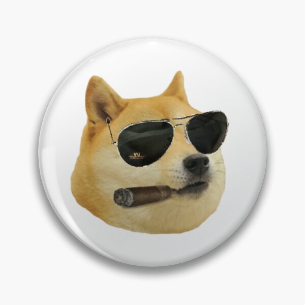 Item preview, Doge Head with Cigar and Glasses meme designed and sold by jamcaYT.