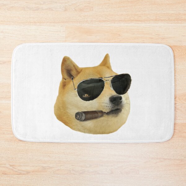 Item preview, Doge Head with Cigar and Glasses meme designed and sold by jamcaYT.