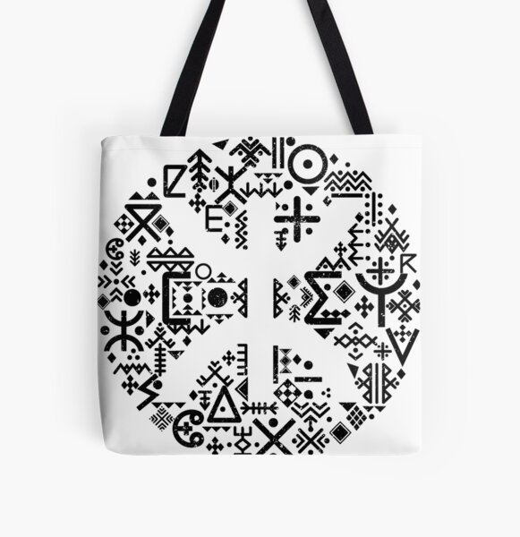 Motifs de la poteries kabyle amazigh Tote bag doublé