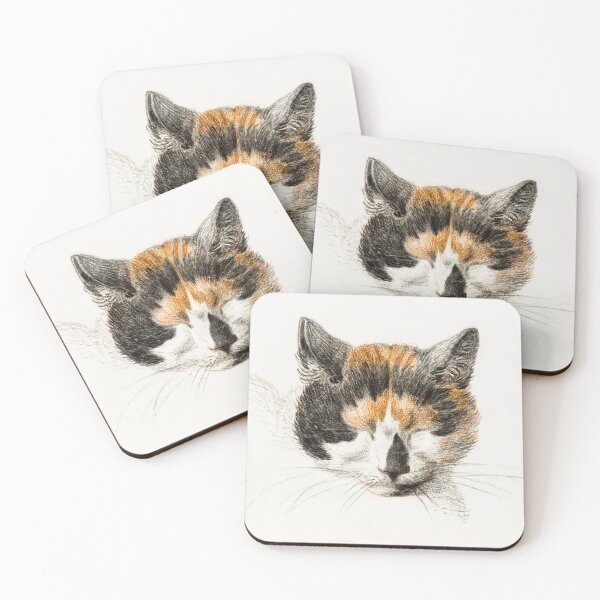Item preview, Jean Bernard - Cat face Sketch designed and sold by littleariel.