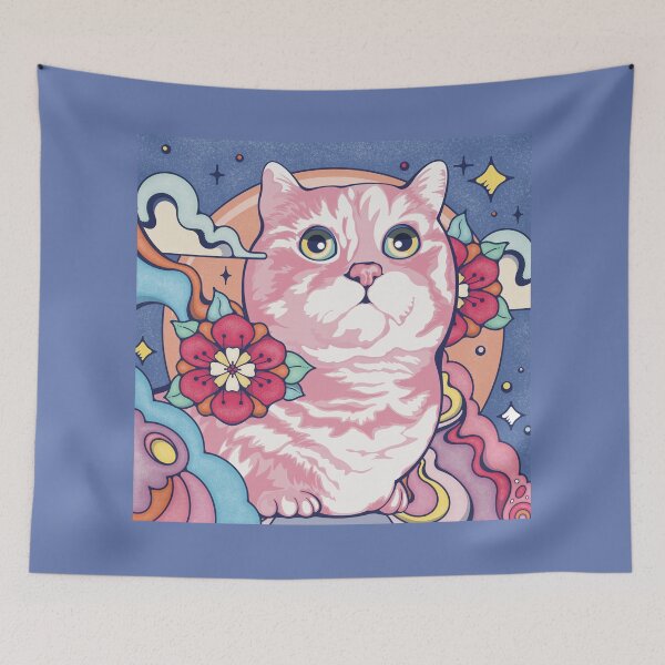 Item preview, Moonlight Cat designed and sold by HappzyHabits.