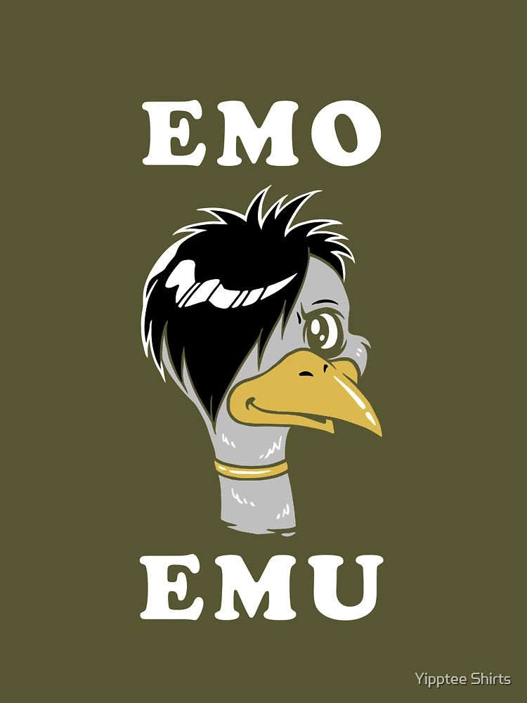 Funny Emu Bird Gifts, Funny Emo Music Quote - Emu Bird Gift