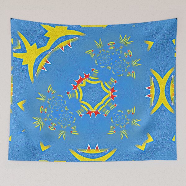Item preview, ARUBA - ABSTRACT PAINTED FLAG OF ARUBA  - ONE HAPPY ISLAND designed and sold by Ralek.