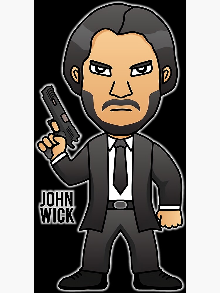 John Wick Cartoon, John Wick Anime HD phone wallpaper | Pxfuel