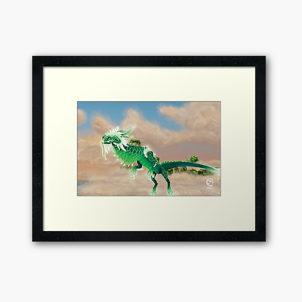 Celestial Cloud Serpent - WoW Framed Art Print