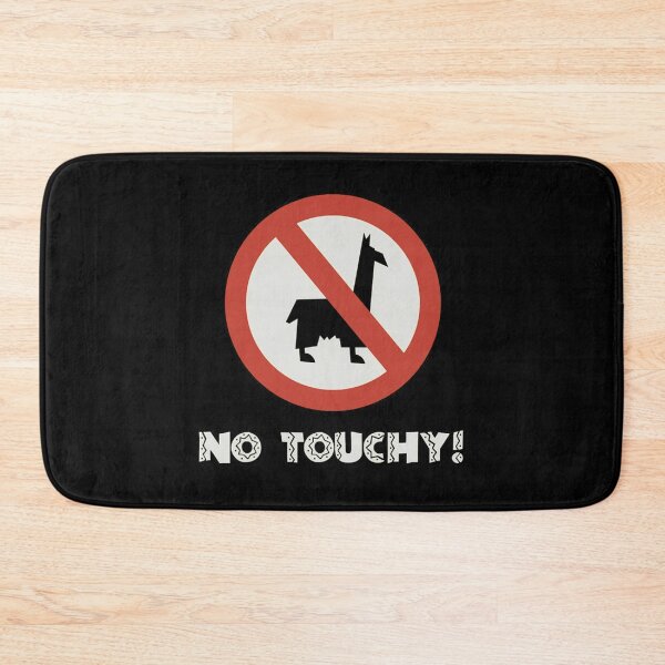 Item preview, No Llamas, No Touchy!   designed and sold by KelMacDesigns.