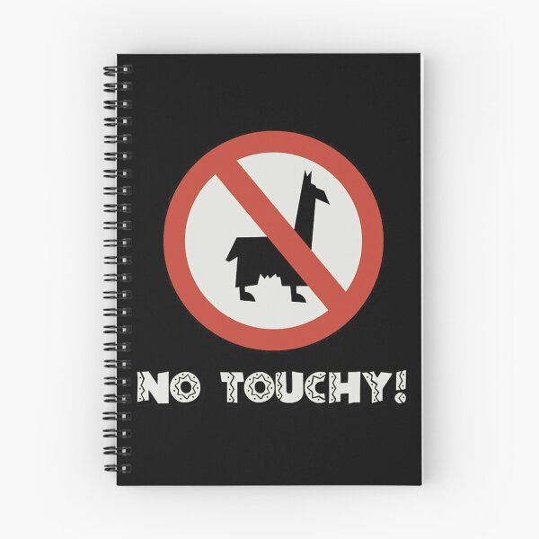 Item preview, No Llamas, No Touchy!   designed and sold by KelMacDesigns.