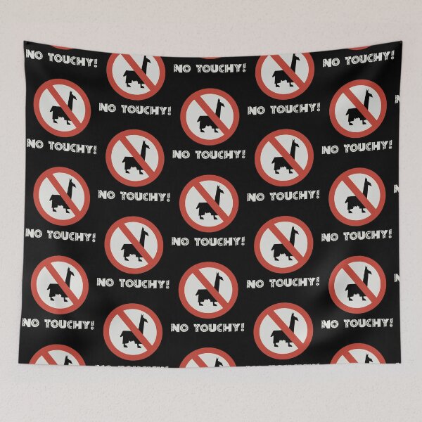 Item preview, No Llamas, No Touchy!   designed and sold by KelMacDesigns.